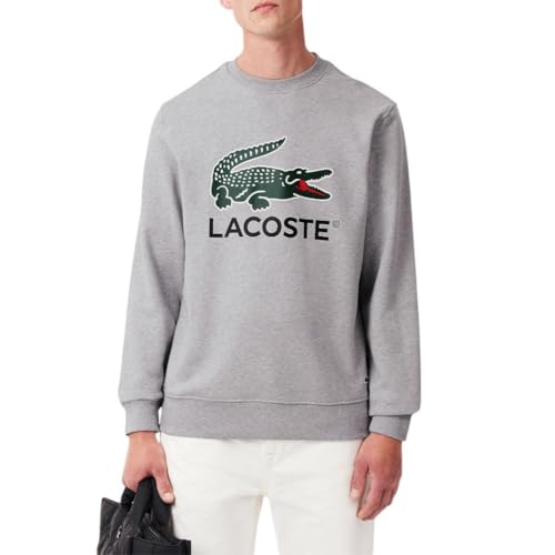 Lacoste Men's Crocodile Print Crew Neck Sweatshirt
