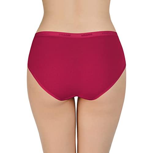 Image of Amante Solid Cotton Low Rise Hipster Panty Pack(Pack of 3)
