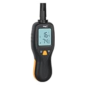 TFA Dostmann Igrometro professionale, misuratore di umidità digitale, 31.1066.01, veloce, preciso, da -50 a +70 °C, precisione 0,3 °C, termometro, funzione max min, retroilluminazione, nero