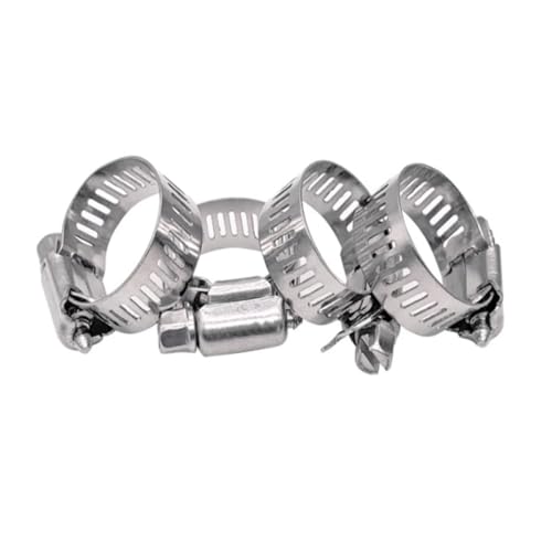 Braçadeira de mangueira ajustável, 1-10 peças, 6-82mm, aço inoxidável, clipe de mangueira, trava de