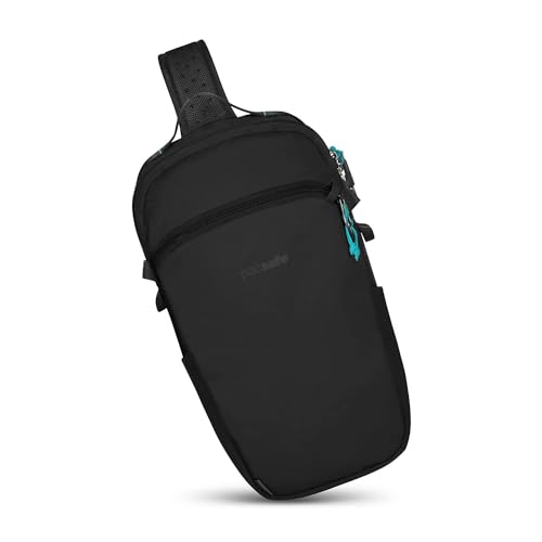 Pacsafe Eco 12l Anti Theft Sling Backpack, Econyl Black, One Size, Eco 12l Anti Theft Sling Backpack