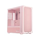 TRYX FLOVA ATX PC Case Pink Breathable Fabric-Crafted with Cross-Flow Fan