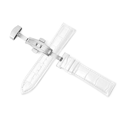 Correa de reloj de piel auténtica EDVTK35 con hebilla de mariposa elegante de 22mm