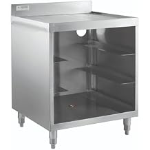 Kratos 23"x24" Stainless Steel Corrugated Top Glass Rack Storage Unit 32L-067