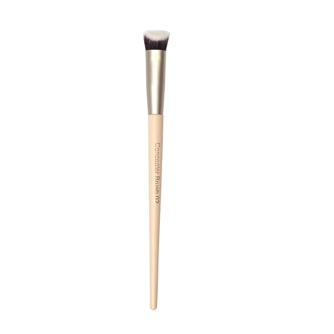 Milagro BeautyConcealer Brush 02, Soft Synthetic Bristles For Cream And Liquid Foundation | Ideal For Spot Conceal, Highlighting, Nose Contour, And Undereye Coverage | Face Makeup Brush