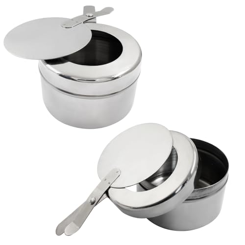Moicstiy 2Pcs Stainless Steel Fuel Holders Chafing Wick Fuel Holder with Safety Cover, Buffet Warmer Warming Trays Perfect for Barbecue Buffets Chafing Dish Parties by Moicstiy - Image 5