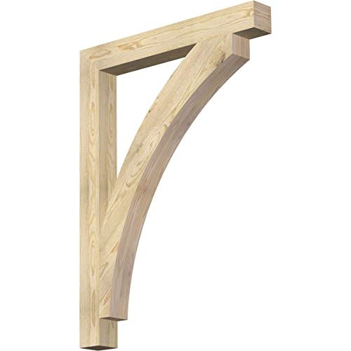 4"W x 34"D x 46"H Thorton Block Rough Sawn Bracket, Douglas Fir