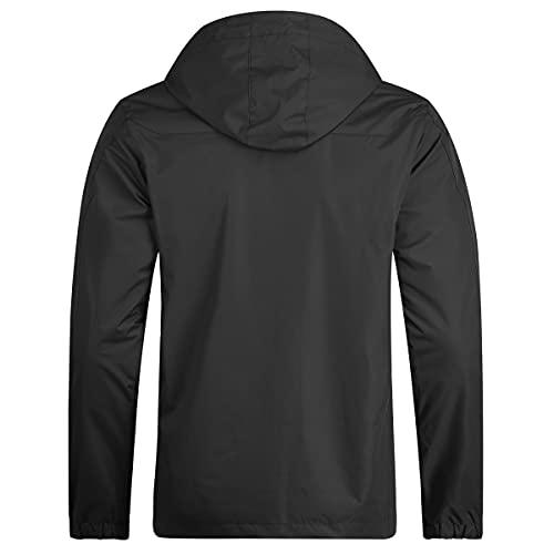 YOUTHUP Blouson Homme Coupe-vent à Capuche Imperméable Veste a Capuche Hommes en Veste de Pluie - Image 3