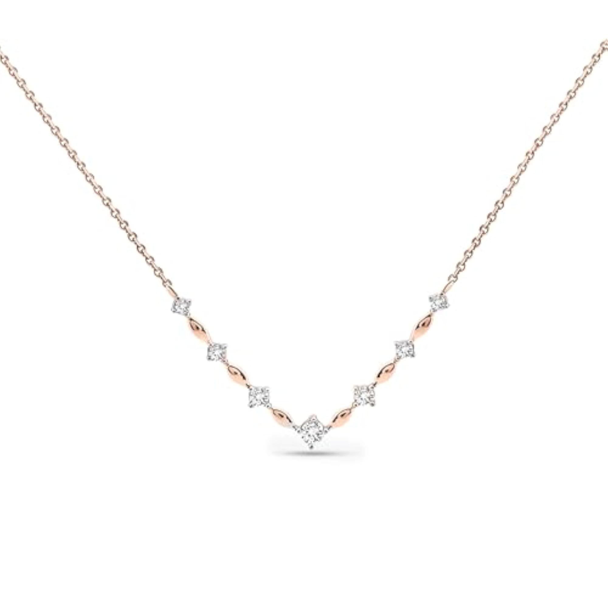 Women's Lab Grown Diamond Necklace, 925 Sterling Silver