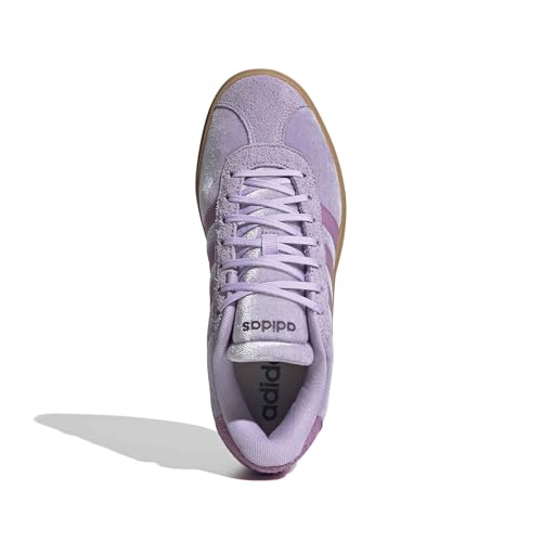 Image of adidas Womens Vl Court Bold Lace Up Sneakers Shoes Casual - Pink