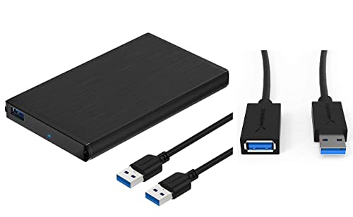 Caja externa USB 3.0 para disco SATA 2.5 pulgadas aluminio miniatura 1