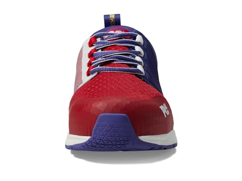 Image of Timberland PRO Radius Composite Safety Toe Shoes for Men - PRO Flex Technology - HoverSpring Foam Red /Blue 10.5 D - Medium