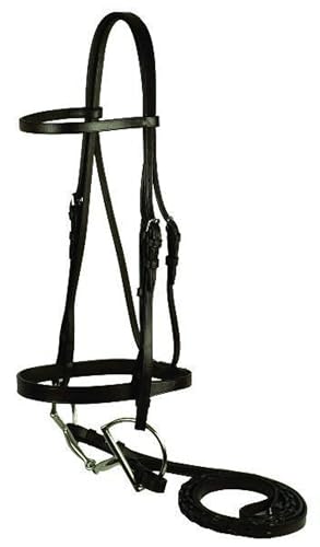 Gatsby Flat Snaffle Bridle Oversize