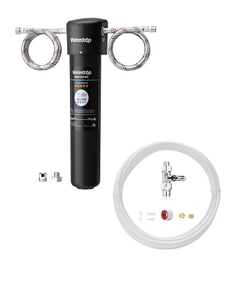 Waterdrop 15UA Under Sink Water Filter System and Waterdrop Kita Water Line Connection Kit for WD-10/15/17UA Series (Designed for DIY)