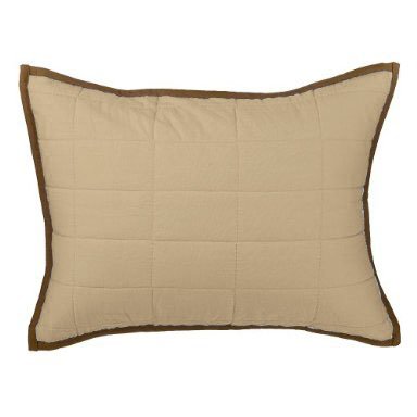 Bacati - Metro Khaki/White/Chocolate Quilted Boudoir