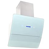 Tidyard Campana Extractora Decorativa de Bajo Nivel de Ruido,Controles Táctiles,Soporte Hidráulico,3 Velocidades Variables Acero Inoxidable 60x37x83cm 756m³/h Blanco