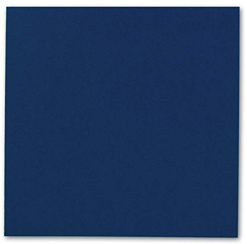 FarbenFroh by GUSTAV NEUSER 50 single cards square 15 x 15 cm in night blue (blue) 240 g/m² blank craft cards, postcards - Image 3