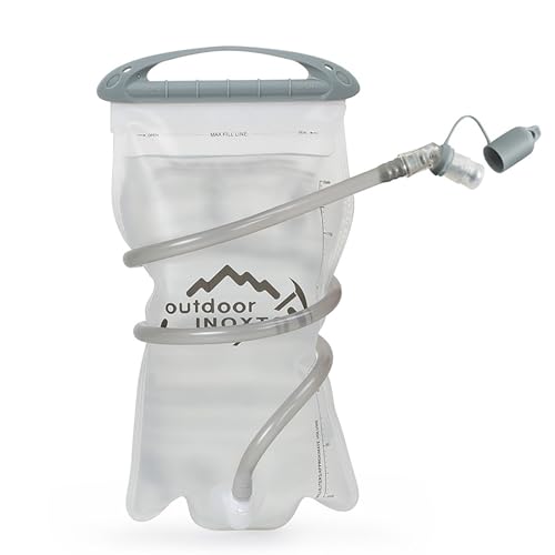 Bolsa de hidratación | Bolsa de almacenamiento de agua a prueba de fugas, agua para mujeres, hombres y niños, correr al aire libre, senderismo, camping, esquí, ciclismo, translúcido, 1.5L/2L