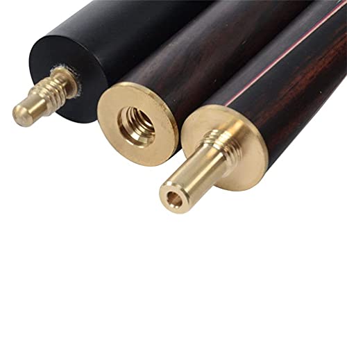 CUESOUL Klassisches Handgefertigtes 57 Zoll 18 Unzen 3/4-Snookerqueue mit Rosenholz-Griffstück und Kunstleder-Etui - 9,5 mm Spitze Snookerqueue-Set(CSSC007)