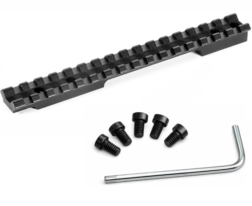 Gotical Single Picatinny Rail, 6.7 Inches 16 Slots, for Mossberg Patriot/ATR 100 Short Action Scope Mount – 0 MOA Short Ranger Upton 500 Yards, CNC Machined 6061 T6 Aluminum Matte Black