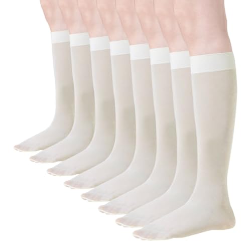 Lady's Sheer Knee High Stockings Daily Pantyhose Hosiery Socks with Energizing Support for Women 15.7