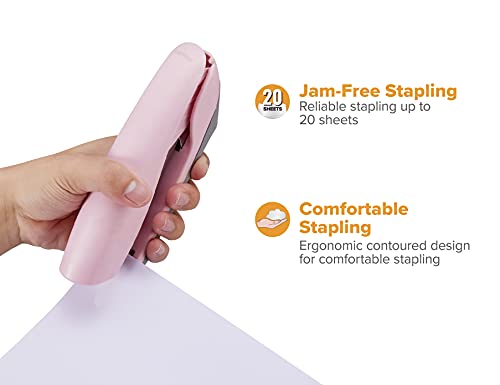 Bostitch Office Velvet No-Jam Stapler Value Kit, Includes Staples And Magnetic Staple Remover, Pink (B326-Pp-Vlt-Pnk) (Bosb326Ppvltpnk) #TOP3