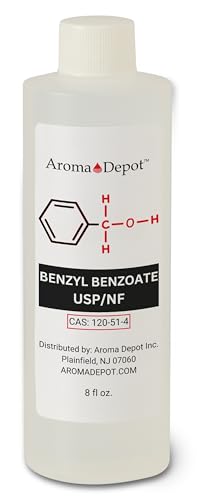 Benzyl Benzoate USP Grade Liquid 8 fl oz – High Purity Multipurpose Solvent & Fragrance Fixative for DIY Cosmetic & Crafting Use