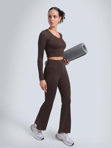 Image of CAVA Tall High-Waisted Sculpt Bootcut Leggings for Women | Stretchy Compressive Flare Pants for Workout, Yoga & Everyday Wear