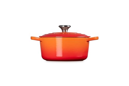 Image of Le Creuset Enameled Cast Iron Signature Round Dutch Oven, 2 qt., Flame
