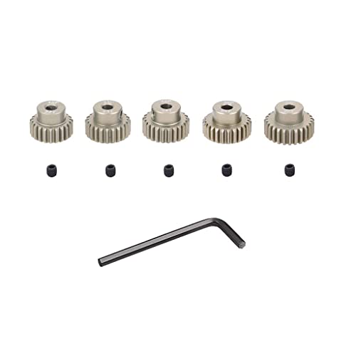 Piñón engranaje 48P para motor RC 1/10 de eje 3.175mm con destornillador