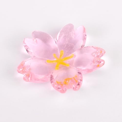 Kamozimi ガラス製品 箸置き、箸置き ガラス、箸置き きれい、かわいい桜の形1枚セット、シンプルでエレガントなデザイン 可愛い