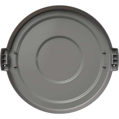 Image of SPARTA Bronco Trash Can Lid, 32 Gallon Waste Container Cover, Fits Bronco 32-Gallon Containers (Sold Separately), For Commercial Kitchen or Home Use, Heavy-Duty Polyethylene, Gray, (Pack of 4)