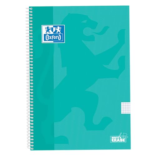 Miniatura 6 de Oxford, Cuadernos A4 (Folio) Cuadrícula 4x4, Tapa Extradura, 80 Hojas, Pack 5 Libretas, Colores Pastel