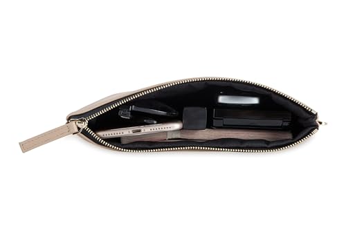 Image of DORIS&JACKY Lambskin Leather Wristlet Clutch Purse Women Large Phone Wallet