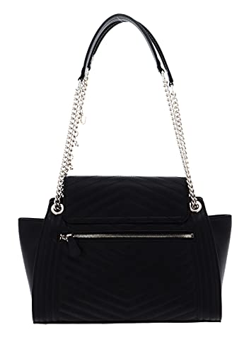 GUESS Women's Lida Shoulder Satchel Handbag Black VG8127093