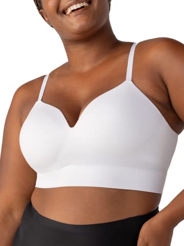 Image of SHAPERMINT Supportive Wireless Bras, Full Coverage, Comfortable with Support and Lift, Adjustable & Convertible Straps, Beige