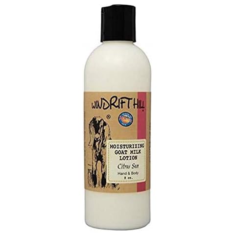 Windrift Hill Moisturizing Goat's Milk Lotion, 8 oz, Citrus Sun Cover