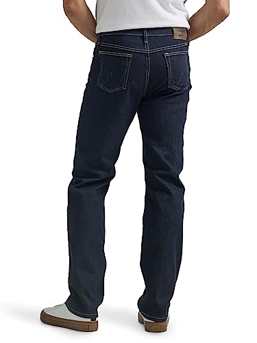 Wrangler Men's Free-to-Stretch Regular Fit Jean, Rinse Denim, 32W x 32L3