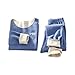 Kids Boys Girls Soft 𝗣ajamas Set 𝐒leepwear 𝐏js Fleece Sweatshirt Long Sleeve 2 Piece Cotton (Blue, 12-18 Months)