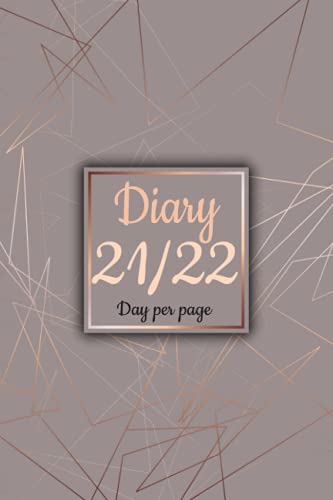 Diary 2021-2022 day per page: Diary page a day A5 full day saturday and sunday | 12 months from july 2021 to june 2022 |daily planner day per page