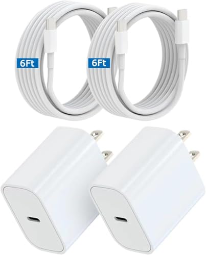 USB C Charger for iPhone 17 16 15, MFI Certified 20W Type C Charger Fast Charging Block with USB C to C Cable for iPhone 17/16/15 Pro Max/15/16 Pro/15/16 Plus/Pad Pro 12.9/11/Air and More view 2