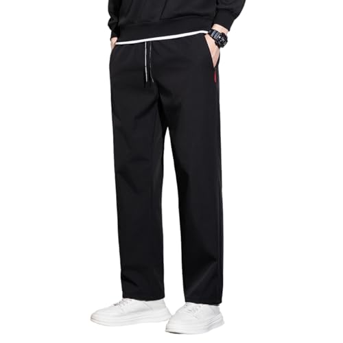 Men's Casual Sports Pants, Lambswool Composite Fabric, Drawstring Waistband, Sports Casual Pants with Pockets2