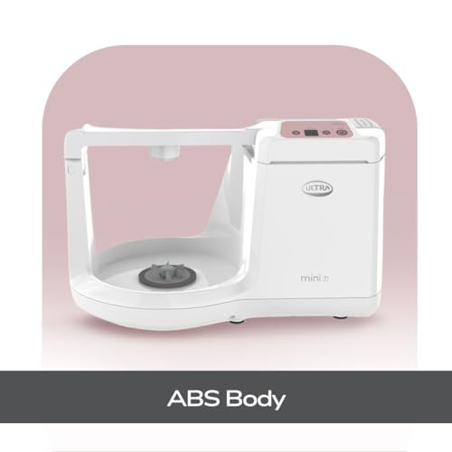 Image of Ultra Mini T 1.25 Litre Table Top Wet Grinder - White | Digital Timer - Fast Grinding Conical Stones, 85W Power & 5 Years Warranty | AISI 304 Food-Grade SS Multi Utility Cylindrical Drum, CE Certified