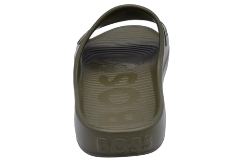BOSS Men's Bold Logo Vinyl Slide Sandals4