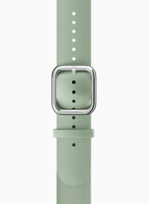 Bracelet FKM 18mm vert clair en caoutchouc fluoré haute densité