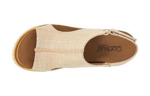 Image of Corkys Footwear Womens Carley Wedges, Featuring Corkys EVA Foam Cushioned Insoles, A 2.5 Inch Heel, Lightweight For All Day Wear, And Hook And Loop Closure
