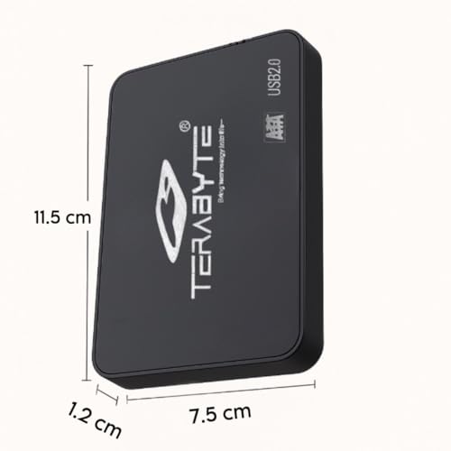 Image of 500GB External Hard Drive - USB 2.0 Portable HDD for Laptop, PC, Mac- High Speed Data Transfer, Plug & Play, Slim Design