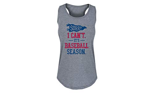 Sorry I Can't Its Baseball Season - Ladies Plus Size Tank Athletic Heather