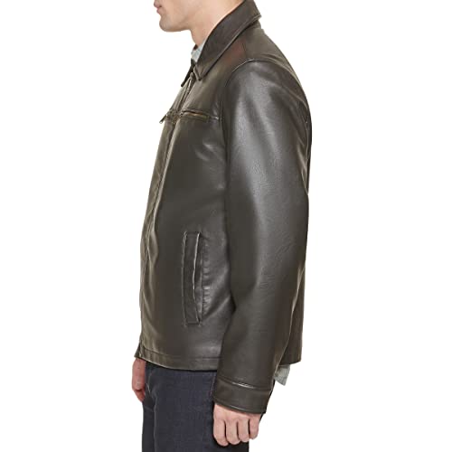 Image of DOCKERS Men's James Faux Leather Jacket (Regular, Big & Tall Sizes)