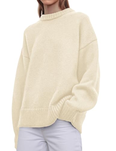 PRETTYGARDEN Womens Sweaters Fall 2025 Trendy Casual Crewneck Long Sleeve Cozy Knit Pullover Sweater Tops Winter Clothing3